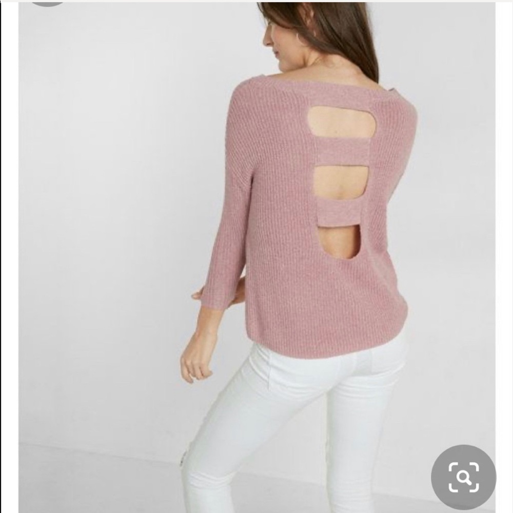 Express Ladder Back Shaker Knit Sweater